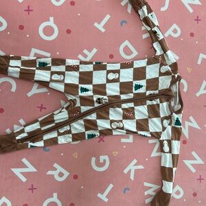 Little Sleepies Brown and White Cool Checks